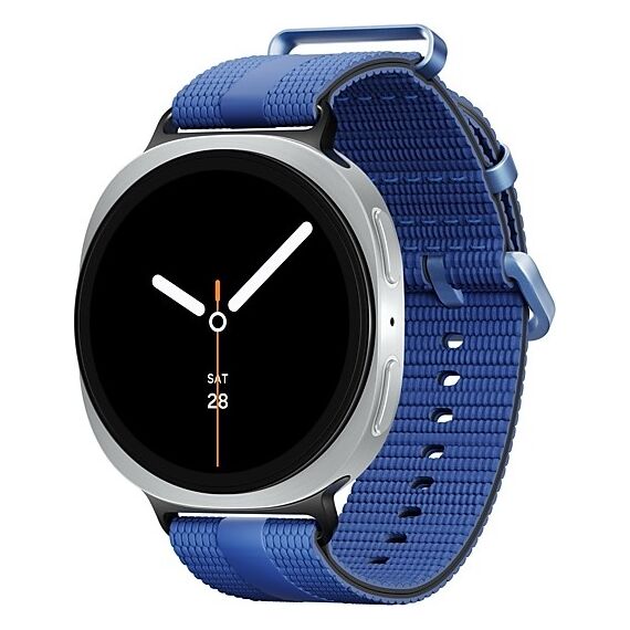Galaxy Watch8 | 44 мм | 4G LTE | Silver | Athleisure/Blue | S/M, Размер ремешка : S/M, Тип ремешка : Athleisure, Размер корпуса : 44 мм, Подключение часов : Bluetooth / Wi-Fi + 4G LTE, Цвет ремешка: Blue, Цвет: Silver